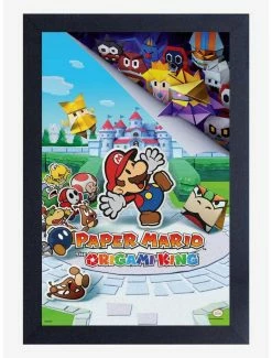 Discount ⭐ Paper Mario Origami King Framed Poster 😉