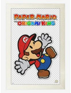 Discount 🌟 Paper Mario Sticker Framed Poster ✔️