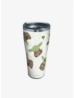 Best deal ❤️ Star Wars The Mandalorian Child Playing 30oz Stainless Steel Tumbler With Lid 😉