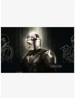 New ✨ Star Wars The Mandalorian Chrome Mando 20oz Stainless Steel Tumbler With Lid ❤️ -Furniture Outlet Store 14759095 av1