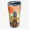 Hot Sale ⌛ Star Wars The Mandalorian Geo Pop GRP 20oz Stainless Steel Tumbler With Lid ✔️