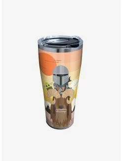 Best deal 💯 Star Wars The Mandalorian Geo Pop GRP 30oz Stainless Steel Tumbler With Lid ✨