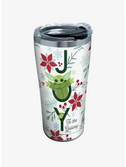 Promo 😍 Star Wars The Mandalorian Joy 20oz Stainless Steel Tumbler With Lid 🔔