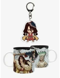 Budget ⭐ Dr. Stone Tsukasa Mug & Keychain Set 😀