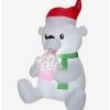 Discount 🛒 Polar Bear Cupcake Holiday Animated Inflatable Décor 🔥
