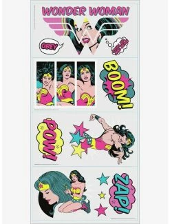 Discount 😍 DC Comics Wonder 👩 Woman Pop Art Peel And Stick Wall Decals 🥰