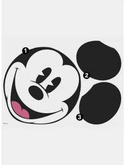 Hot Sale 😀 Disney Classic Mickey Head XL Peel And Stick Wall Decal 🔔