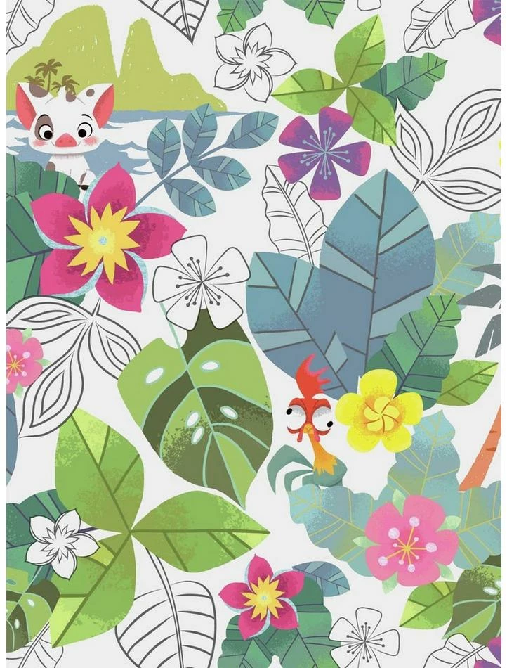 Promo โค๏ธ Disney Moana Jungle Peel & Stick Wallpaper ๐ 1 Promo โค๏ธ Disney Moana Jungle Peel & Stick Wallpaper ๐