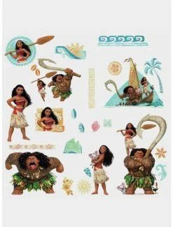 Promo ⭐ Disney Moana Peel And Stick Wall Decals ⭐