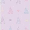 Budget ⭐ Disney Princesses Purple and Pink Castle Peel & Stick Wallpaper 🥰
