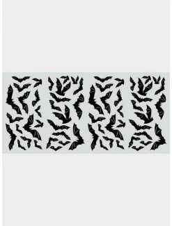 Best deal 😀 Halloween Black Bats Peel And Stick Wall Decals 🤩