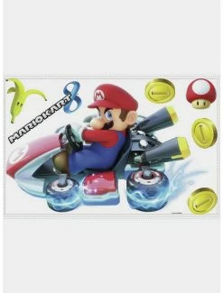 Outlet ✨ Nintendo Mario Kart 8 Peel And Stick Giant Wall Decals 👍