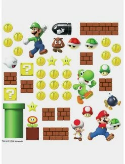 Wholesale 🥰 Nintendo Super Mario Build A Scene Peel And Stick Wall Decals ⭐