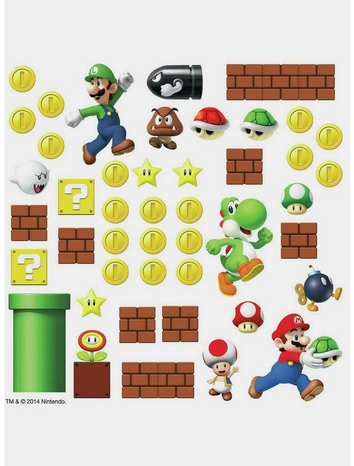 Wholesale ๐ฅฐ Nintendo Super Mario Build A Scene Peel And Stick Wall Decals โญ 1 Wholesale ๐ฅฐ Nintendo Super Mario Build A Scene Peel And Stick Wall Decals โญ