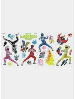 Promo 🤩 Power Rangers Peel And Stick Wall Decals 💯