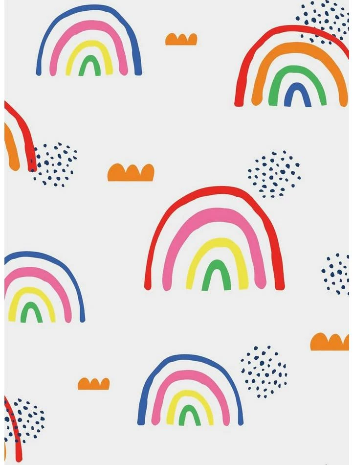 Best deal ✔️ White Rainbow's End Peel & Stick Wallpaper 🔥 1 Best deal ✔️ White Rainbow's End Peel & Stick Wallpaper 🔥