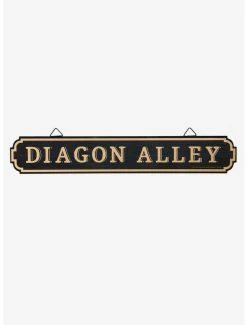 Cheap 😍 Harry Potter Diagon Alley Wood Wall Sign ⭐
