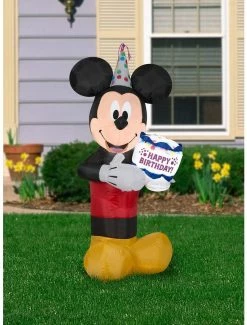 Budget 🔔 Disney Mickey Mouse 🎂 Birthday Cake Inflatable Décor 🔥 -Furniture Outlet Store 15154962 av1