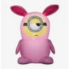 Hot Sale 🔥 Minions Stuart In Pink Bunny Suit Universal Airblown 😉