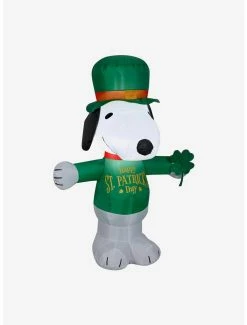 Cheap 👍 Peanuts St. Patricks Day Snoopy Peanuts Airblown 🔥