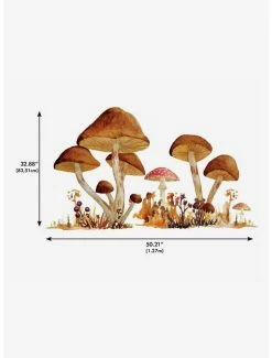 Deals 😍 Mushroom Giant Peel And Stick Wall Decals 😍 -Furniture Outlet Store 15176401 av2
