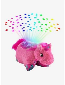 Best Sale 💯 Colorful Pink Unicorn Sleeptime Lite Pillow Pets Plush Toy ✔️