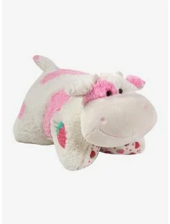 Outlet ✨ Sweet Scented Strawberry Milkshake Cow Pillow Pets Plush Toy 🌟