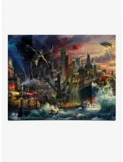 Wholesale 🎁 DC Comics Justice League Showdown at Gotham City Pier 11" x 14" Art Print ⌛