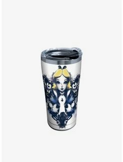 Best Sale 😍 Disney Alice In Wonderland Curiouser 20oz Stainless Steel Tumbler With Lid ✔️