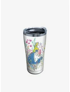 Wholesale 🛒 Disney Alice In Wonderland Floral 20oz Stainless Steel Travel Mug ✔️
