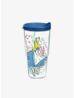 Wholesale 👍 Disney Alice In Wonderland Floral 24oz Classic Tumbler With Lid 👍
