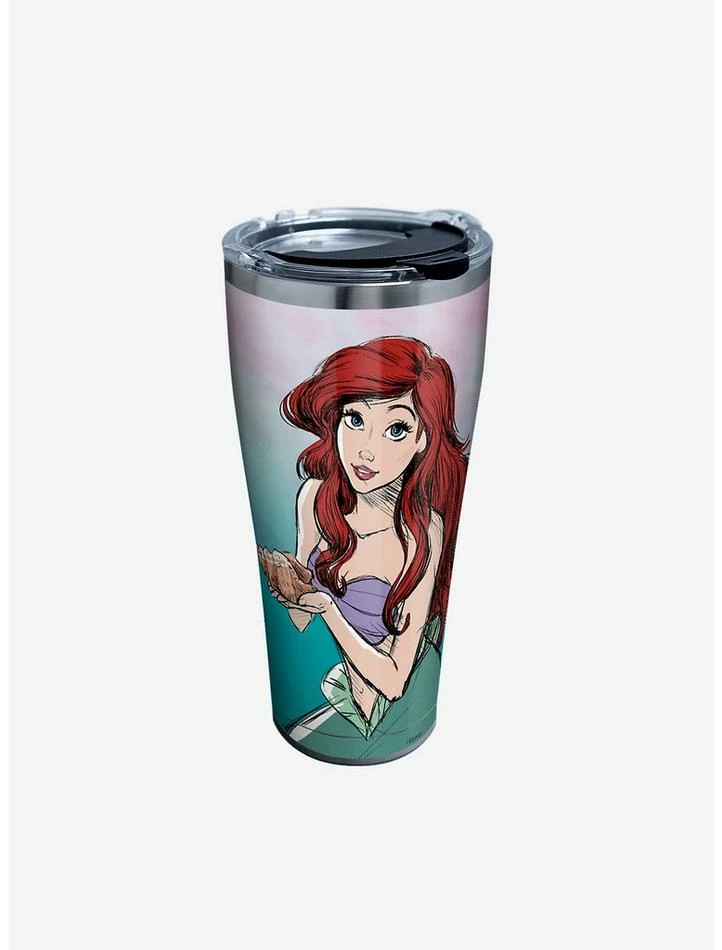 Brand new 🎁 Disney The Little Mermaid Watercolor Splash 30oz Stainless Steel Tumbler With Lid 👏 1 Brand new 🎁 Disney The Little Mermaid Watercolor Splash 30oz Stainless Steel Tumbler With Lid 👏