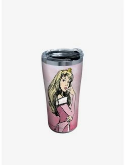Best deal 😀 Disney Sleeping Beauty Watercolor Splash 20oz Stainless Steel Tumbler With Lid 🔥