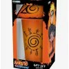 New 👍 Naruto Shippuden Konoha Pint Glass and Coaster Set 👍