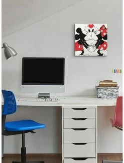 Wholesale 👍 Disney Mickey And Minnie 16" x 16" Canvas Wall Décor 💯 -Furniture Outlet Store 15442539 av3