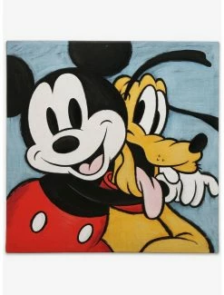 Best deal 👏 Disney Mickey Mouse And Pluto Canvas Wall Décor ⌛