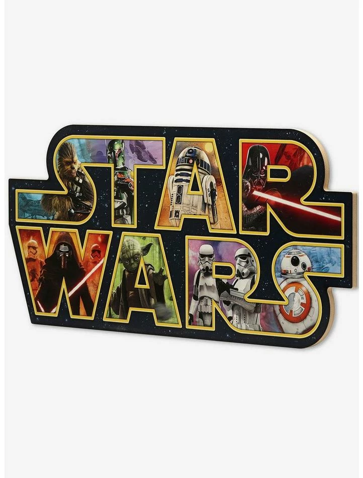 Outlet 😀 Star Wars Logo Collage Wood Wall Décor ✔️ 2 Outlet 😀 Star Wars Logo Collage Wood Wall Décor ✔️ - Image 2