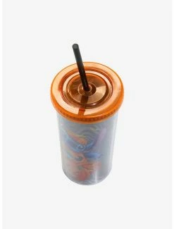 New 😍 Disney Lilo & Stitch Glow-In-The-Dark Pumpkin Acrylic Travel Cup ⌛ -Furniture Outlet Store 15450481 av3