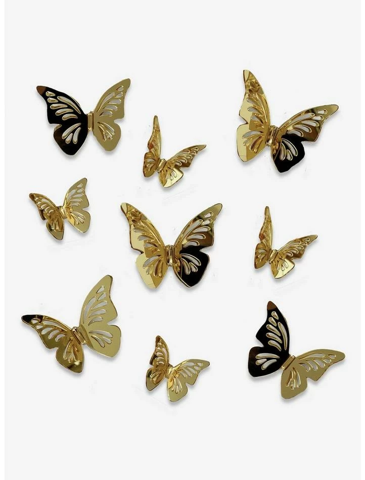 Wholesale ๐ฅฐ 3D Gold Butterflies Peel & Stick Mirrors โ๏ธ 1 Wholesale ๐ฅฐ 3D Gold Butterflies Peel & Stick Mirrors โ๏ธ