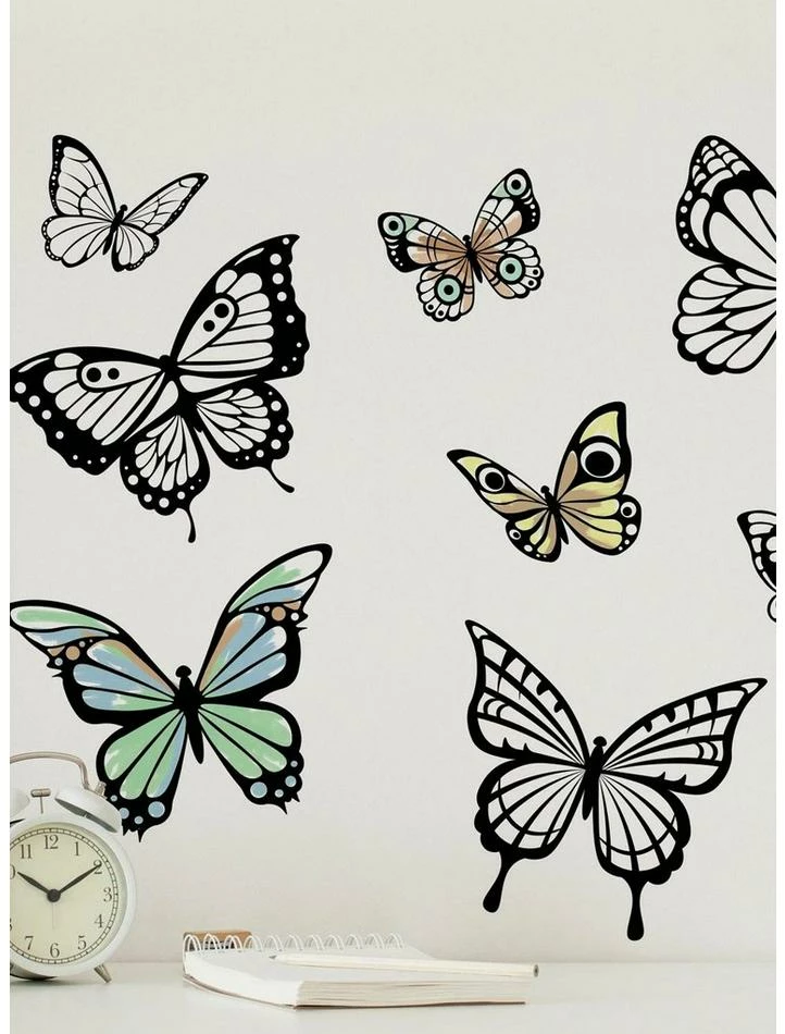 Promo ๐ Color Your Own Butterflies Peel And Stick Wall Decals โญ 1 Promo ๐ Color Your Own Butterflies Peel And Stick Wall Decals โญ