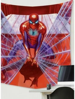 Discount 🤩 Marvel Alex Ross Spiderman Tapestry 😀