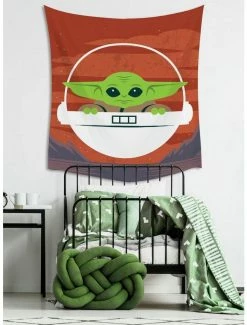 New 😉 Star Wars The Mandalorian The Child Tapestry 💯