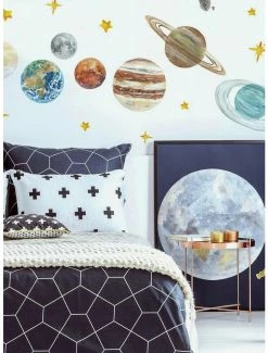 Deals 🎁 Watercolor Planets Peel And Stick Giant Wall Decals 🤩