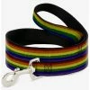 New 👏 Rainbow Stripe Painted 🐕 Dog Leash 🥰