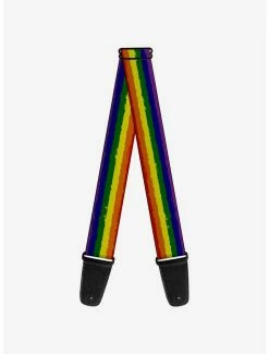 Best reviews of ❤️ Rainbow Stripe Painted Guitar Strap 🥰