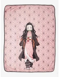Top 10 🔔 Demon Slayer: Kimetsu No Yaiba Pink Nezuko Throw Blanket ❤️