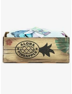 New 🔔 Disney Lilo & Stitch Sleepy Stitch & Pineapples Throw Blanket ✨ -Furniture Outlet Store 15601724 av2