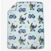 New 🔔 Disney Lilo & Stitch Sleepy Stitch & Pineapples Throw Blanket ✨