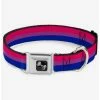 Hot Sale ✔️ Bisexual Flag Seatbelt 🐕 Dog Collar ✨