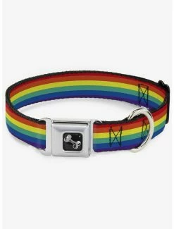 Discount ❤️ LGBTQ Pride Flag Seatbelt 🐶 Dog Collar ✨
